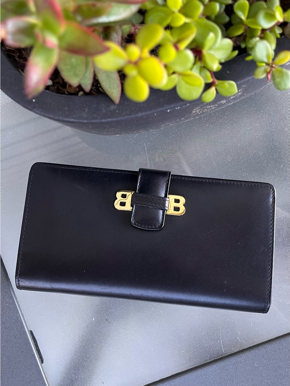 RARE vintage Bally Leather Wallet in Black